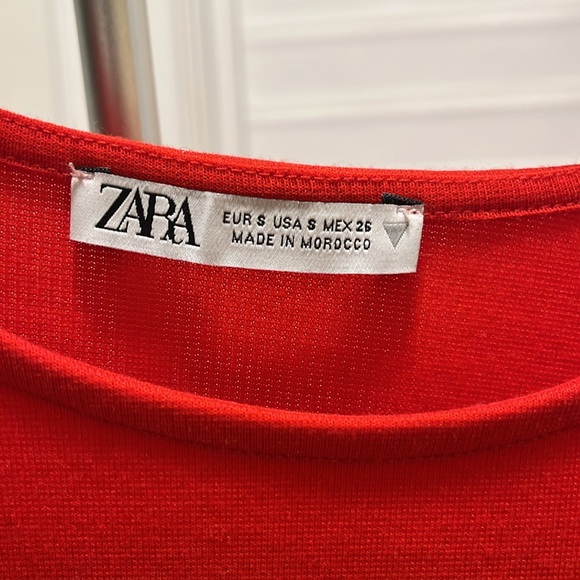 Zara Red Ruffle Dress - Picture 4 of 4